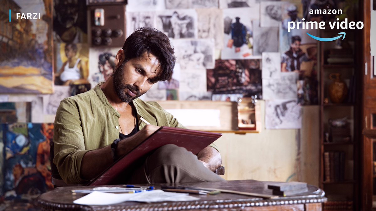 #ShahidKapoor first look from the Amazon Prime original series #Farzi directed by Raj &amp; DK.