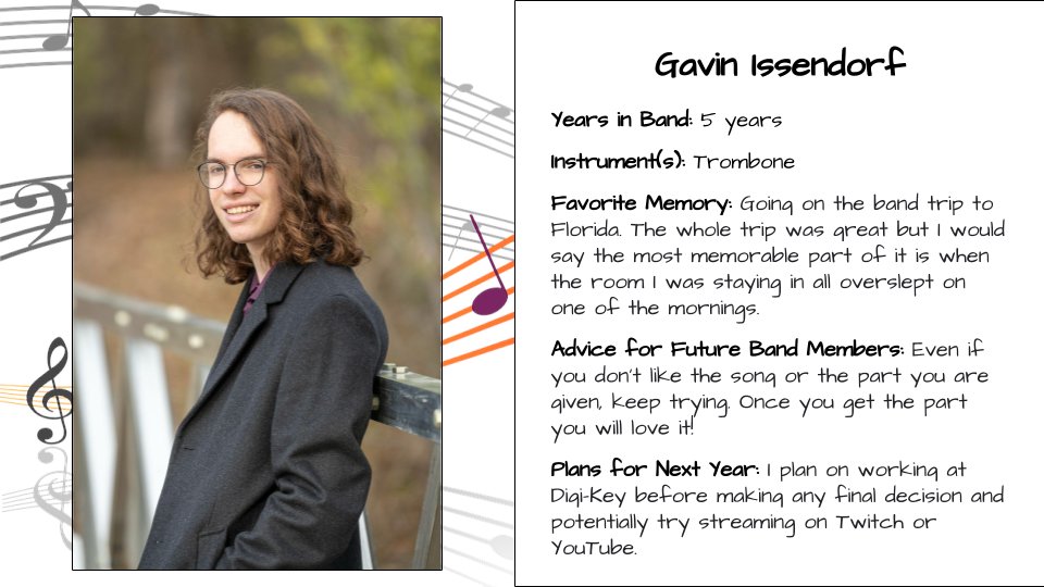 TRFProwlerBands's tweet photo. As we wrap up preparations on our final concert of the year, the Prowler Band family wants to recognize and thank our graduating seniors. This week, we will celebrate a couple of our seniors each day.
Join in celebrating them TONIGHT (April 28) at 7 pm in the LHS Auditorium! https://t.co/PUisupO2eC