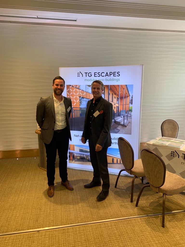 learningescape's tweet photo. Dan, Matt and Ryan are having a great day at the #ISMForum22 today! If you are attending visit the TGEscapes stand to find out more about our #ecobuildings https://t.co/y61T9duso6