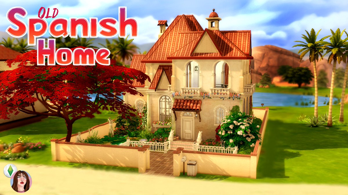riipleys_'s tweet photo. I built an old spanish inspired home in The Sims 4. 🌺💙 GalleryID: Riipleys
💙 No CC
💙 Speedbuild: https://t.co/AZkx8QdJKq
#TheSims4  #ShowUsYourBuilds https://t.co/KGn7xb2JMl