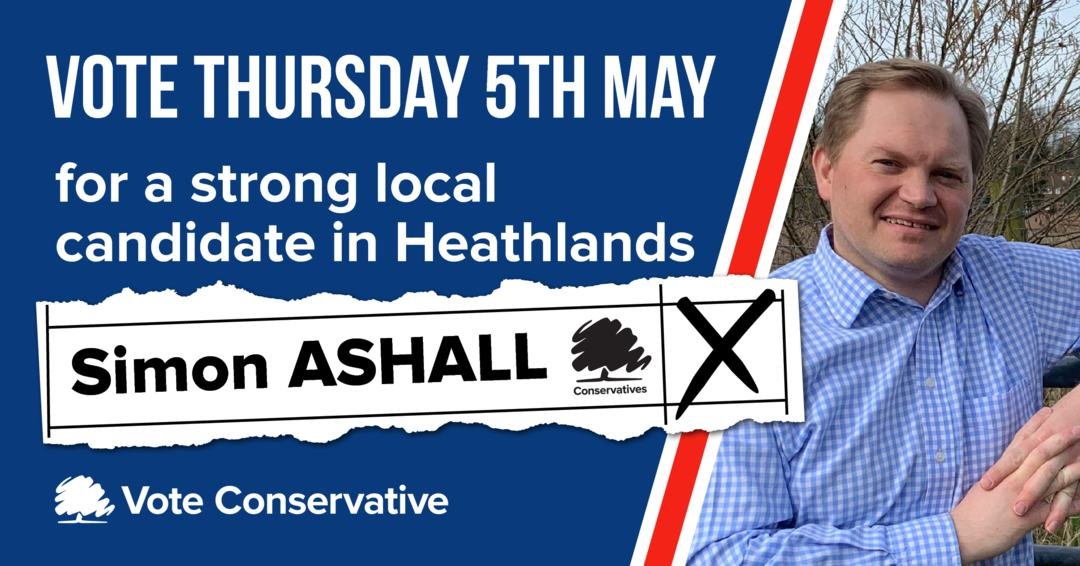 In Heathlands vote for our Deputy Leader of the Council @simonashall. A Heathlands resident who has helped steer the Council through the pandemic recovery, yet has never failed in his dedication to his ward.

A vote for any other party puts all #Woking at risk! #VoteConservative