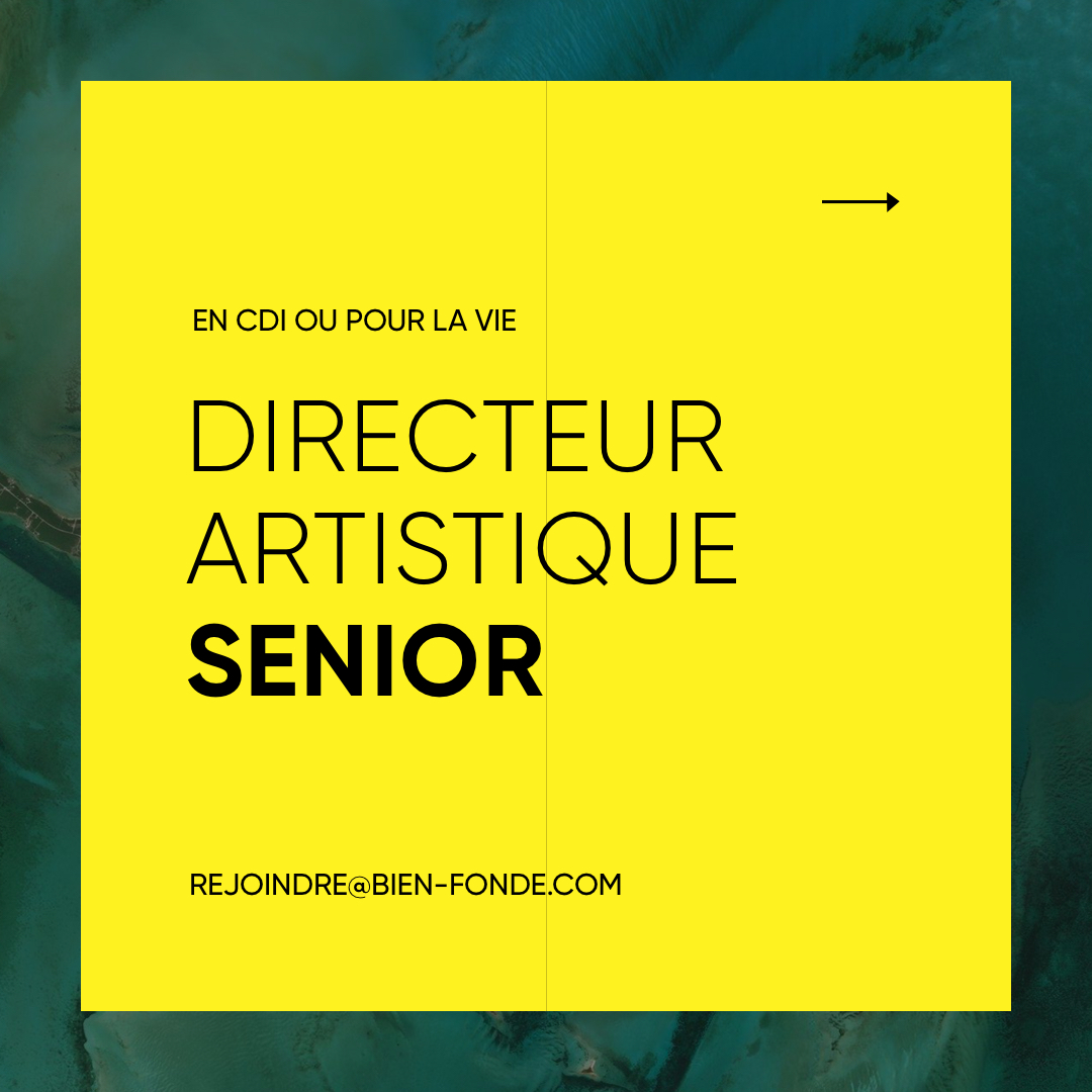 ☀️ Je recherche un DA Digital Senior pour rejoindre l'équipe Bien-Fondé et travailler avec moi sur de super projets identité, interfaces, etc...

Tu as le soucis du détail et tu cherches une nouvelle aventure aussi exigeante que challengeante ?

👉 lnkd.in/eaM6s8Th