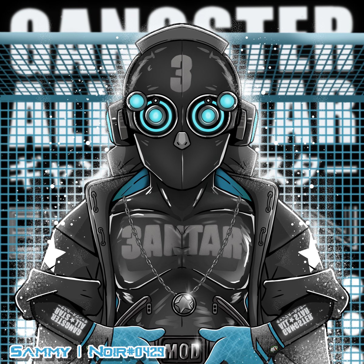 0xMetalGear's tweet photo. Keeper of @gangsterallstar @3antar_eth told you im upto something took me a few art crash courses, presenting my first fan art ever made. Ready for the #GAStournament final , lets see who can get past @aroundtheduang @jokerspite @0xInuarashi @currywagmi #GASisWATCHING #Keeper https://t.co/LVWVokbRY0