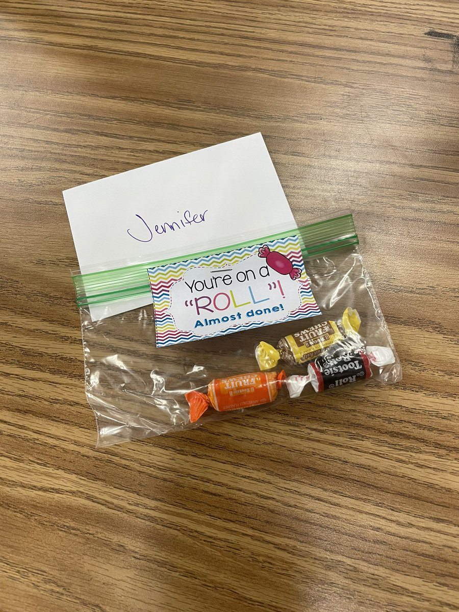Mrs_Williams1st's tweet photo. Each morning during #GAMilestones testing this week, kiddos have come in with a sweet treat and a letter from me, a family member, or a loved one. They have LOVED reading the words of encouragement. We finish today, then C E L E B R A T E!!!! 🎉 @CherokeeSchools @ClarkCreekSTEM https://t.co/VLMWQC3iYW
