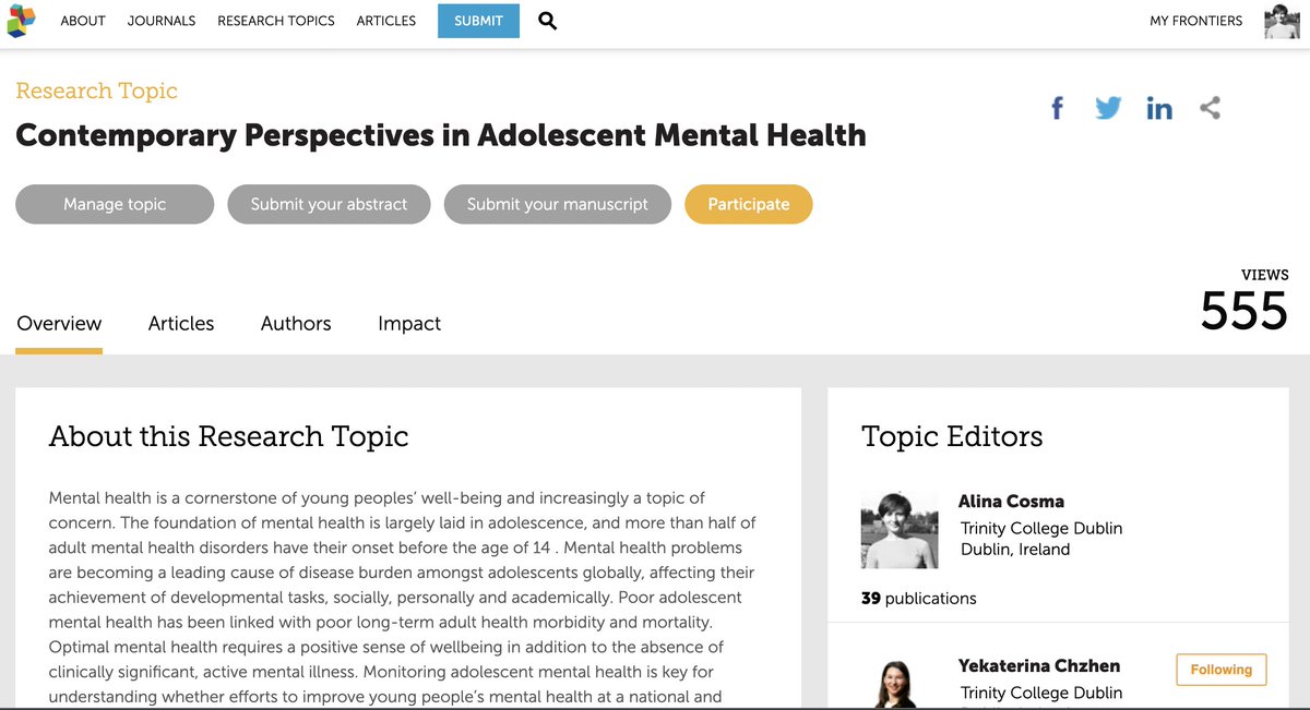 alinacosma.bsky.social |Alina Cosma| 🇪🇺 (@alinacosma) on Twitter photo 🚨 Do you research #adolescent #mentalhealth? If so, you might consider submitting your work to the upcoming <a href="/FrontPsychol/">Frontiers - Psychology</a> #research topic I co-edit w/ <a href="/kat_chzhen/">Kat Chzhen</a> <a href="/gcmartin_/">Gina Martin</a> <a href="/candacecurrie/">Prof Candace Currie, OBE</a> frontiersin.org/research-topic… 🚨 Do you research #adolescent #mentalhealth? If so, you might consider submitting your work to the upcoming <a href="/FrontPsychol/">Frontiers - Psychology</a> #research topic I co-edit w/ <a href="/kat_chzhen/">Kat Chzhen</a> <a href="/gcmartin_/">Gina Martin</a> <a href="/candacecurrie/">Prof Candace Currie, OBE</a> frontiersin.org/research-topic…