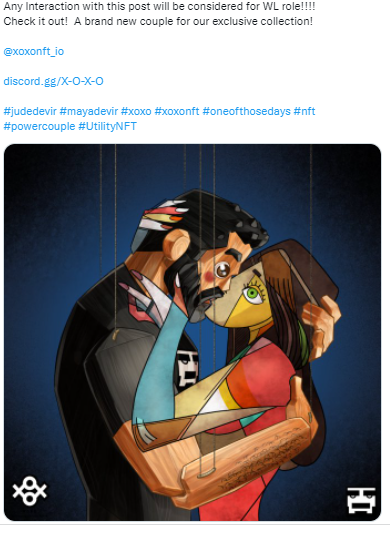 Qwarno1's tweet photo. Follow @xoxonft_io and check their contents and news. This is a new disign of wonderful couple from comics One of those days 📕 https://t.co/vtMHq0bzY1