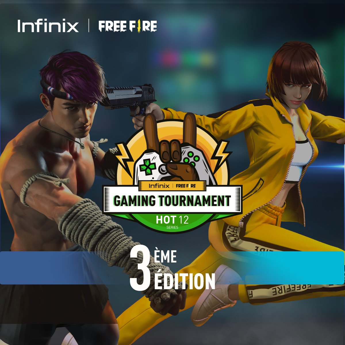 cv2tcv2t's tweet photo. Something hot is coming.. Stay tuned !
#infinix #rapideetfun #Hot12GamingTour
#mobilegamingcommunity #InfinixFreeFire #cv2t https://t.co/Tycu5yebTQ