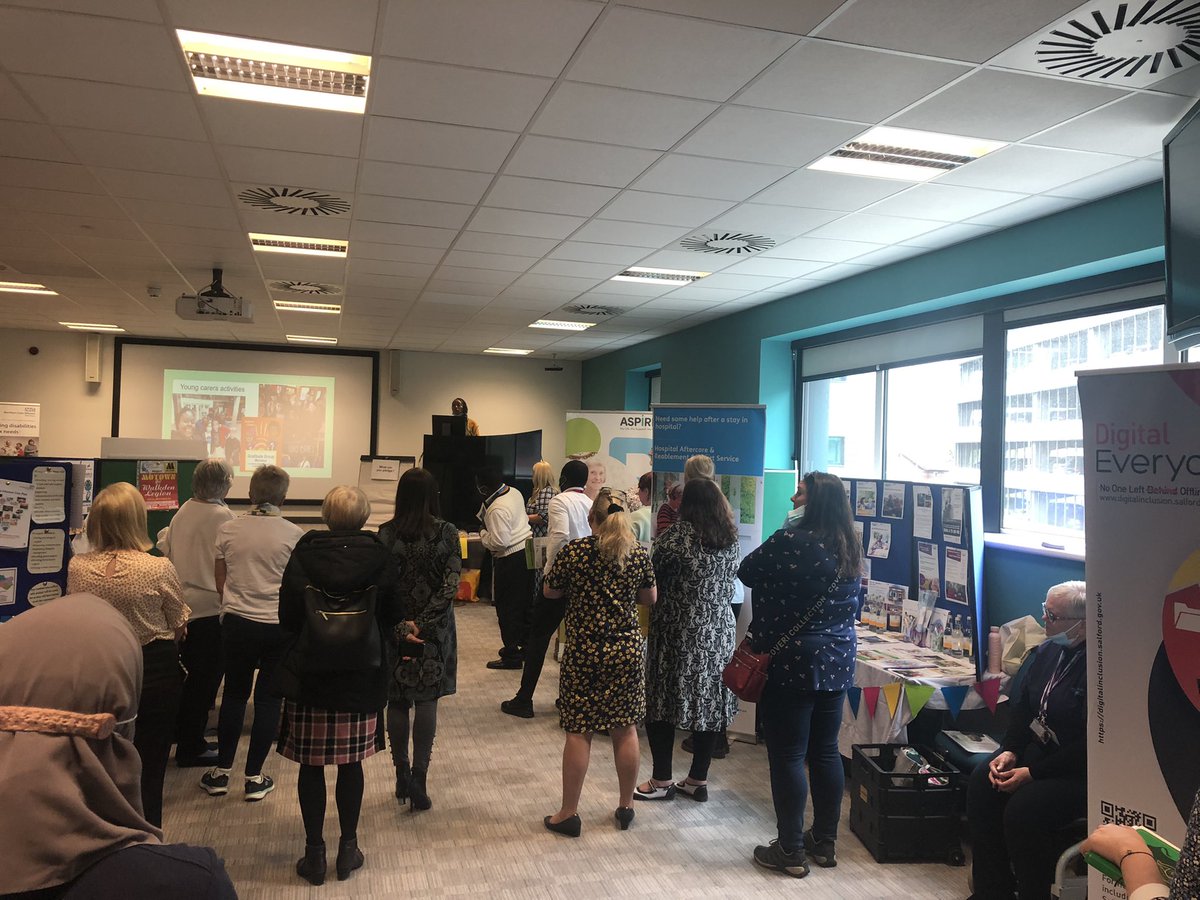 Simon Featherstone (@simonjf63) on Twitter photo A busy and really positive vibe in the room as <a href="/SalfordCO_NHS/">Salford Care Organisation</a> holds its first Carersβ Market Place event, highlighting the support available for carers across Salford. @GaddumCentre <a href="/AgeUKSalford/">Age UK Salford and Trafford</a> great presence of carer orgs in the room from Dancing with Dementia to RefuahCare. A busy and really positive vibe in the room as <a href="/SalfordCO_NHS/">Salford Care Organisation</a> holds its first Carersβ Market Place event, highlighting the support available for carers across Salford. @GaddumCentre <a href="/AgeUKSalford/">Age UK Salford and Trafford</a> great presence of carer orgs in the room from Dancing with Dementia to RefuahCare.