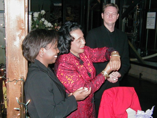 triciaharris's tweet photo. Yesterday would have been #CorettaScottKing's 95th birthday. I miss Mrs. King deeply &amp; will always be profoundly grateful for her love, trust &amp; mentorship. Her wisdom &amp; grace have guided me for 27 years. I love her💗This is us at a 2003 Christmas party #CelebratingCoretta #CSK95 https://t.co/u28idIlZCs