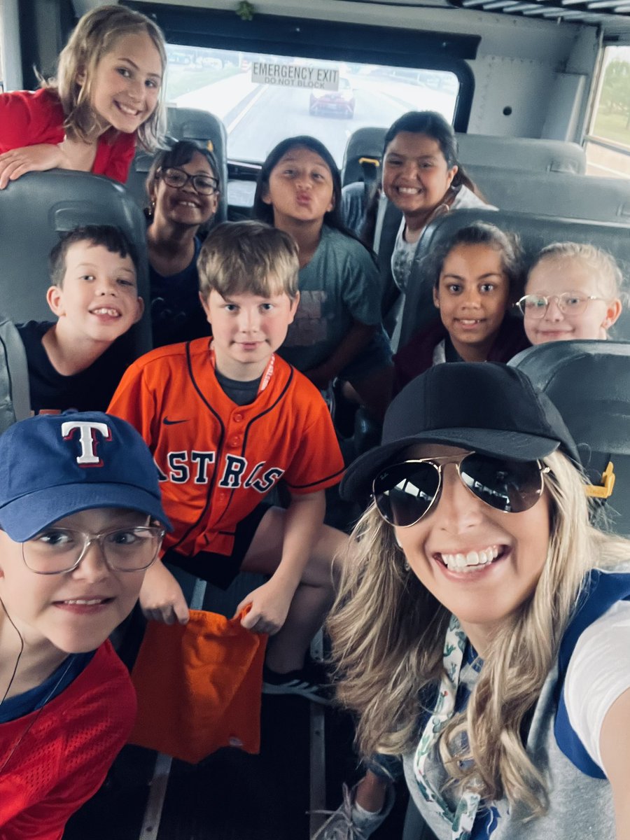☝🏼 of the best days being a teacher! Field Trips!! We are headed to the Rangers game! 
I ❤️ spending time with these precious-witty souls outside the classroom! You get to see their personalities!
As of right now, I have heard about 1,000 math jokes and I’M HERE FOR IT #iamwfisd