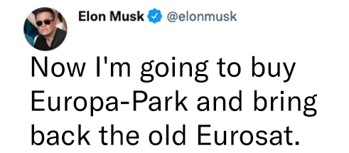europa_park's tweet photo. Sorry @elonmusk, we rejected your offer! 😅 https://t.co/aoOqX8alWt