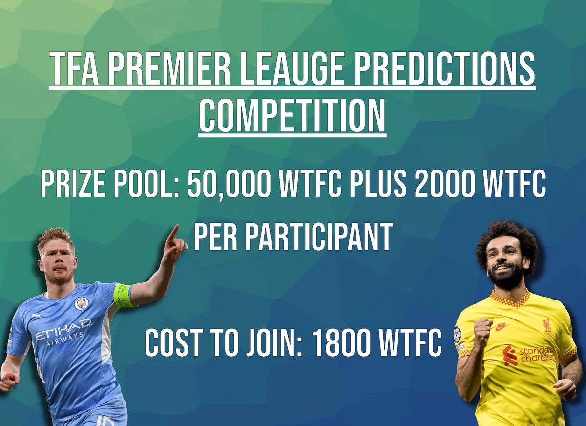 TFA is a gamified web3 social app and ecosystem. Part of the fun is found in our predictions tournaments. Download TFA and other users in the public chat rooms in TFA will help you learn your way around and show you how to participate. #TFA $TFC