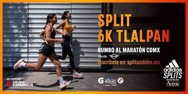 MaratonCDMX's tweet photo. ¡Vamos a prepararnos para lograr el gran reto de correr el #MaratónCDMXTelcel! 
El domingo es el primer split de @adidasMX, ¡te esperamos!🏃🏻‍♀️ 🏃🏻‍♂️ https://t.co/mZkp7hFgCM