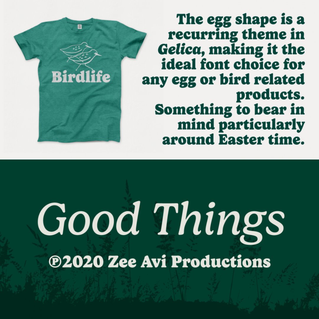 ⚡️ FLASH DEAL #2: Though obviously influenced by Cooper, Gelica by @eclectotype actually owes more to the lesser known Goudy Heavyface &amp; Ludlow Black. Gelica is friendly, functional, and not overly cutesy. 60% OFF TODAY &amp; TOMORROW ONLY: fontspri.ng/spring #fontspringinbloom