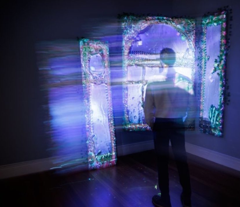 davegreber's tweet image. Windfall (tapestry 5) 
By @SophiaBelkin and I
still up at @OgdenMuseum 
Through May 29th
#videoinstallation #projectionmapping #textileart