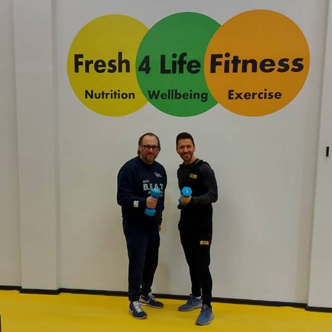 I have just visited Ryan from Fresh 4 Life Fitness!

Ryan supported the charity through lockdown by providing Weekly PT sessions.

He has continued to do so as they were such a huge success!

Thank you Ryan let's #BeatHF ❤️