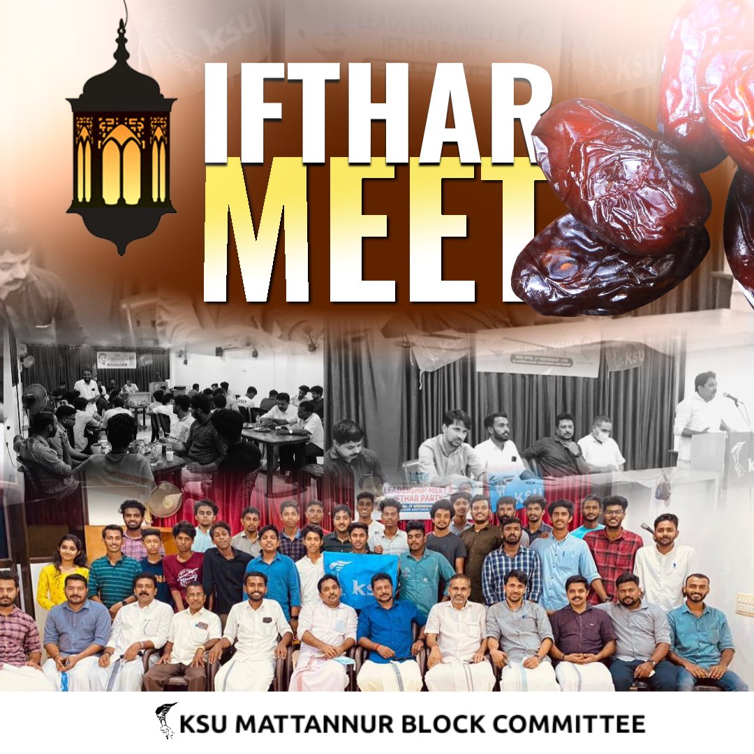 block_ksu's tweet photo. KSU Mattannur Block Committee Leadership camp &amp; Iftar meet. 
#iftar #IftarParty #Ramzan 
@SudeepJamesKNR @KsuHarikrishnan @majeed_farzin @INC_KERALA_SM https://t.co/Ym5cwsX45M