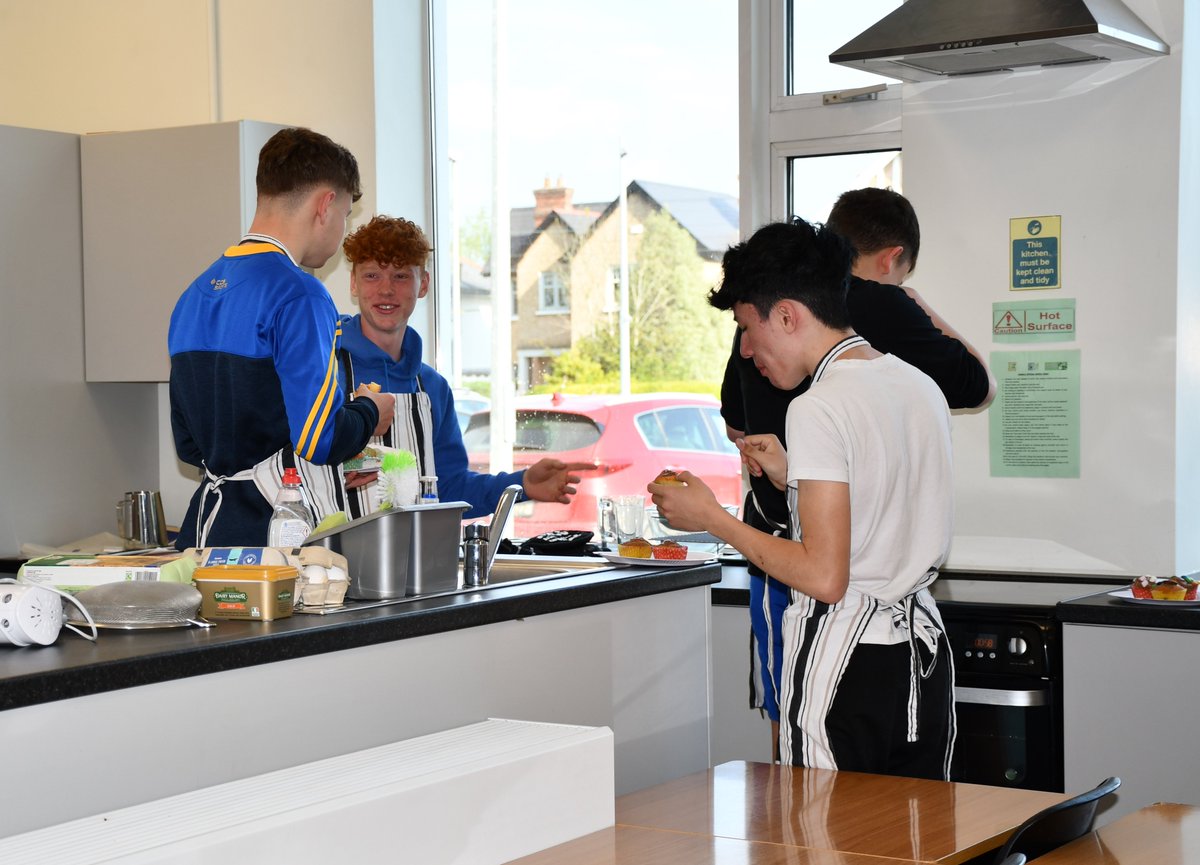 ArdscoilRisLimk's tweet photo. For those students who opted for cooking as part of their alternative timetable, there was time to enjoy the fruits of their labour. Le Cheile Day 4 #managingmyself https://t.co/qf4wYbx3XZ