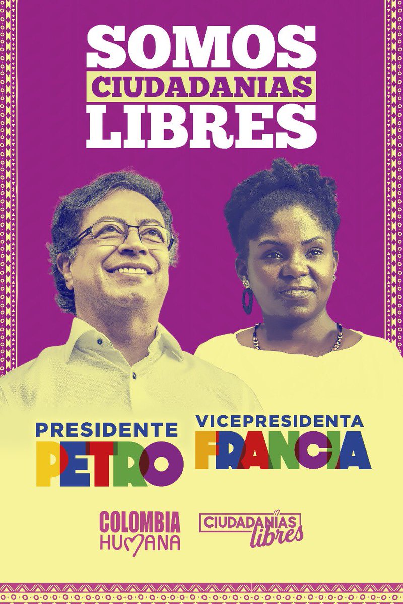 jorgerojas2022's tweet photo. Ciudadanías, en plural, porque somos desde la diversidad y la diferencia.

Libres, porque decidimos desde la autonomía, la democracia y la libertad.

#PetroYFranciaSonElCambio https://t.co/FdBRQei4Vn