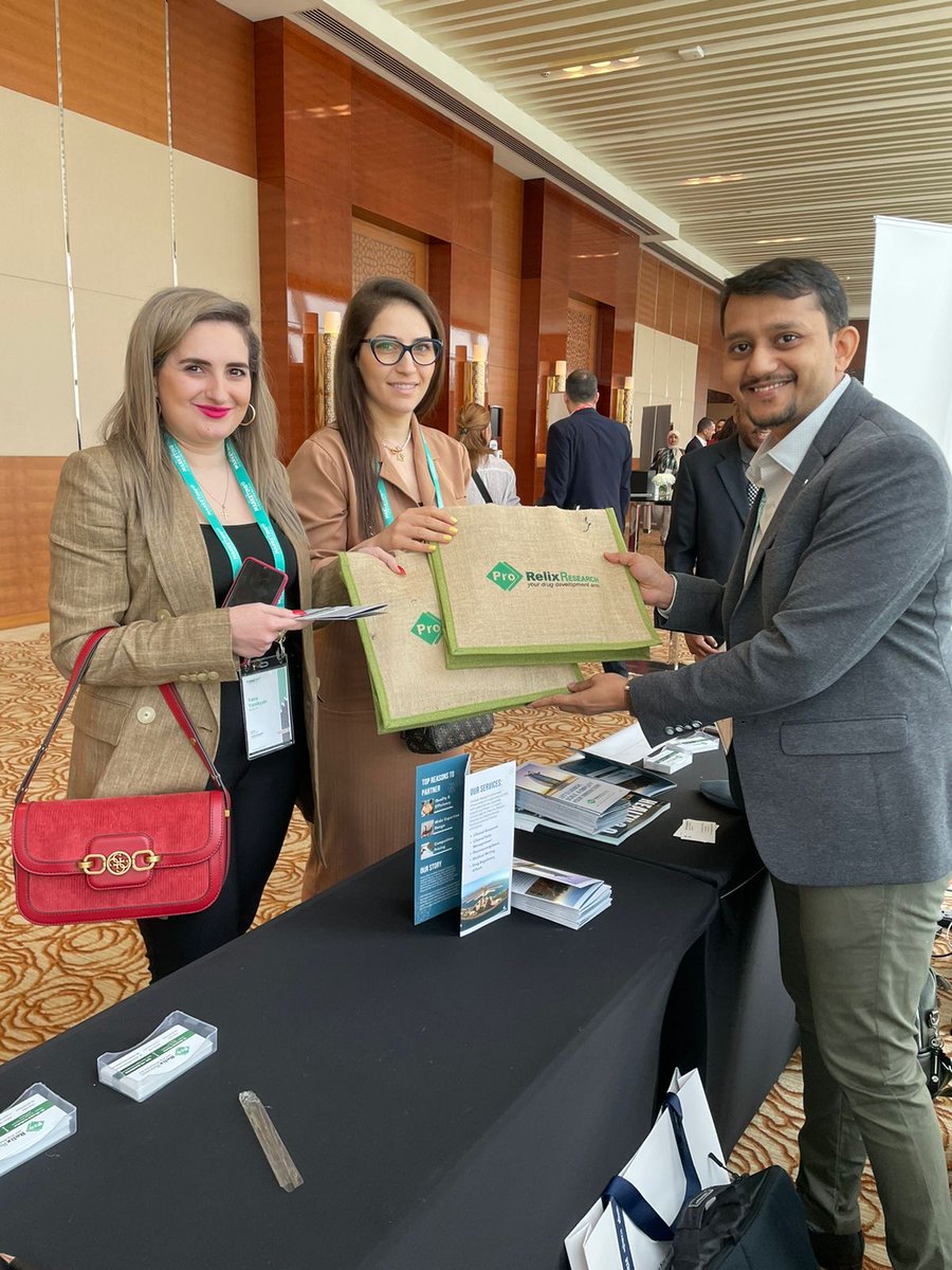 ProRelix_CRO's tweet photo. Last month we exhibited in #Dubai at World Trade Center @health2conf and had the pleasure of interacting with many organizations from the #Nutraceutical, #Pharmaceutical, #Healthcare, and #Herbal remedies space.
#clinicalresearch #clinicaltrial #pharma #science #prorelixresearch https://t.co/ksdaqnjR3r