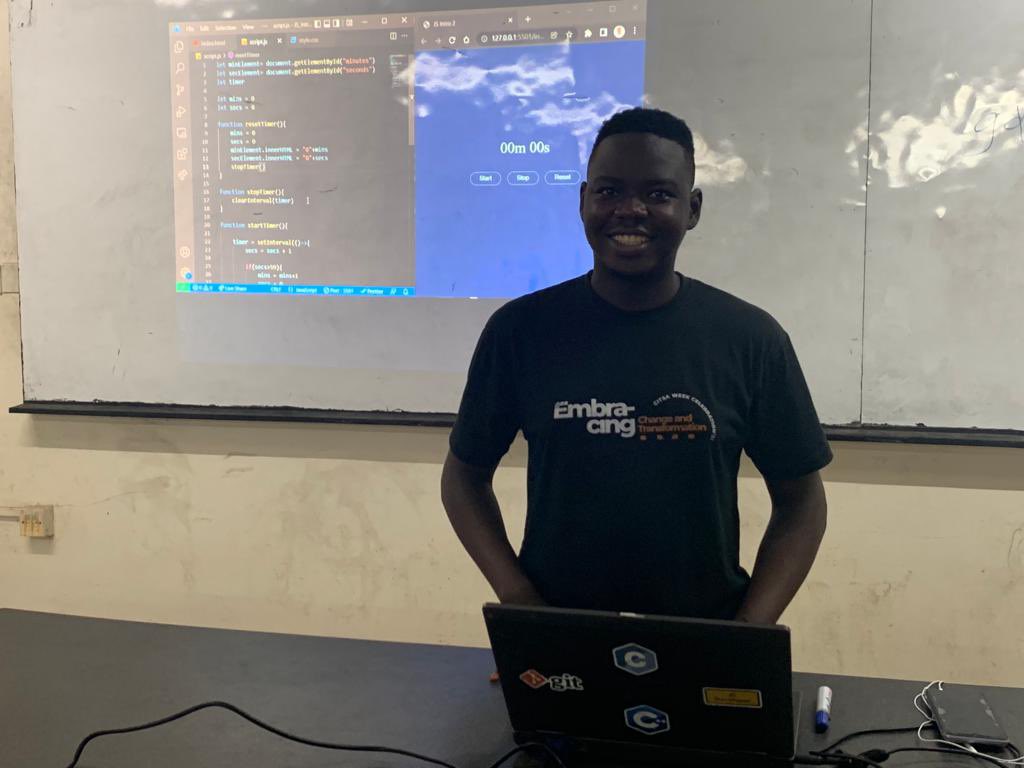 gdsc_ucc's tweet photo. We want to express our heart felt gratitude to all who made it to our “Introduction to JavaScript II” session🤗🤲.

Special thanks to @auwalms and @aniediudo.🎊🎉

Thank you for being a part of our journey 😌

@googledevs
@googlestudents #DeveloperStudentClubs
Powered by @Google https://t.co/dYZyRzQRHF