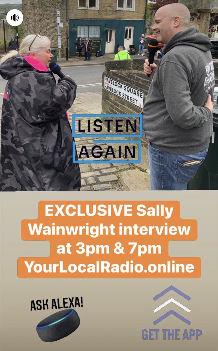 Your Local Magazine (@thornton_dir) on Twitter photo We hope you enjoyed our EXCLUSIVE interview with #SallyWainwright on <a href="/YLRonline/">Your Local Radio</a> this morning.⭐️ If you missed it don’t worry, you can listen again at 3pm and 7pm today ⭐️ Recorded whilst on location filming #HappyValley in #Thornton #Bradford
yourlocalradio.online We hope you enjoyed our EXCLUSIVE interview with #SallyWainwright on <a href="/YLRonline/">Your Local Radio</a> this morning.⭐️ If you missed it don’t worry, you can listen again at 3pm and 7pm today ⭐️ Recorded whilst on location filming #HappyValley in #Thornton #Bradford
yourlocalradio.online