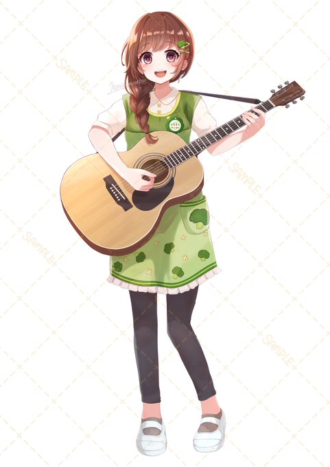 【お仕事報告】
Tokiプロダクション所属のまるるん様( @Marurun3341 )の立ち絵を担当させていただきました!
(動作エンジンは私でなくIRIAMによるもの)

保育士をしている弾き語りライバーさんで、ギターを弾きながらとっても素敵な声で歌ってくださるのが魅力的!
是非遊びにいってみてください🥦✨ 