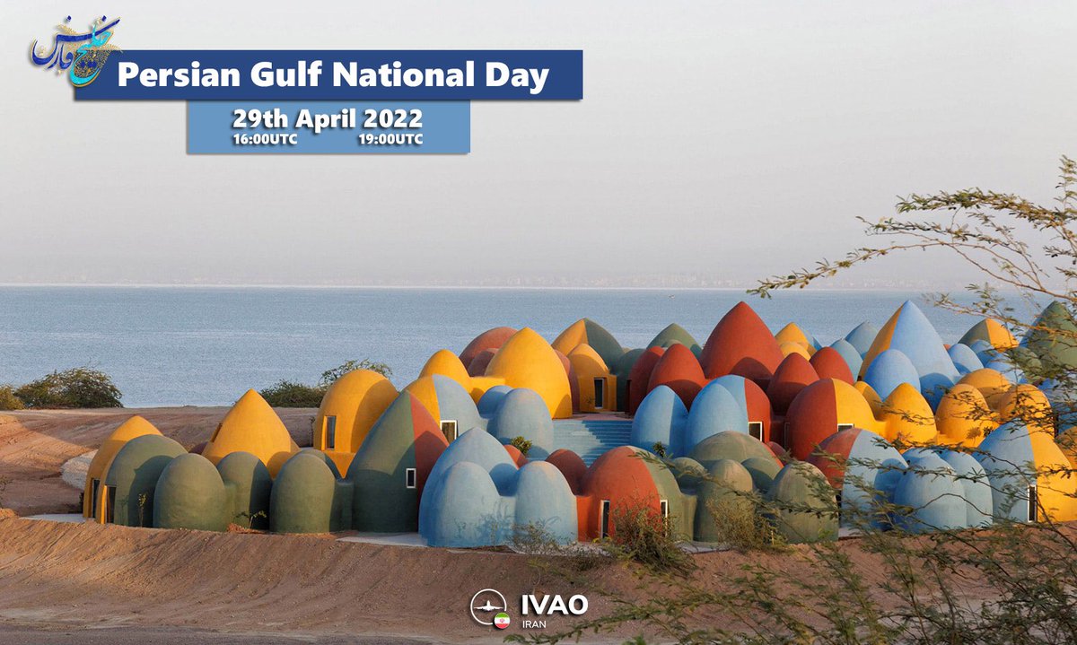 ivaoir's tweet photo. Persian Gulf National Day Event.
Friday, 29 April 2022
Event time is 16:00 To 19:00 UTC.
Tripod Airbridge in Bandar Abbas, Kish island and Bushehr. https://t.co/vajMYUKuB9