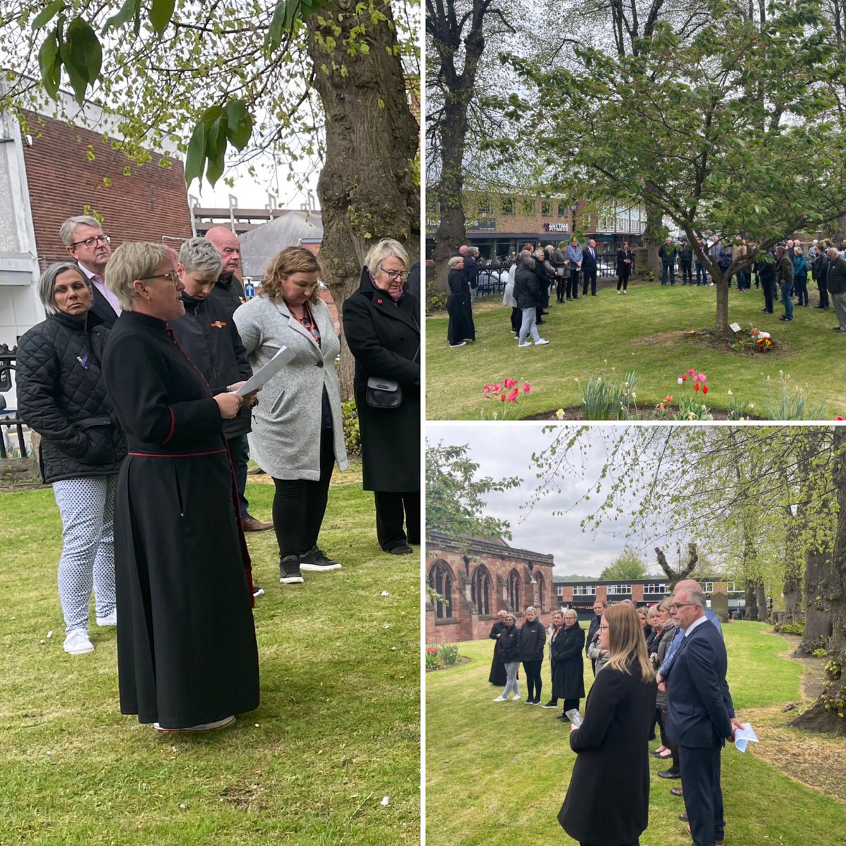 GMBMidlands's tweet photo. Today is International Workers Memorial Day

We’d like to thank our Regional Committee who joined Martin Allan, our Regional Secretary, at St John’s Church in Halesowen

We were there to remember the dead and to fight for the living

#IWMD22 https://t.co/bNHDxyr42L