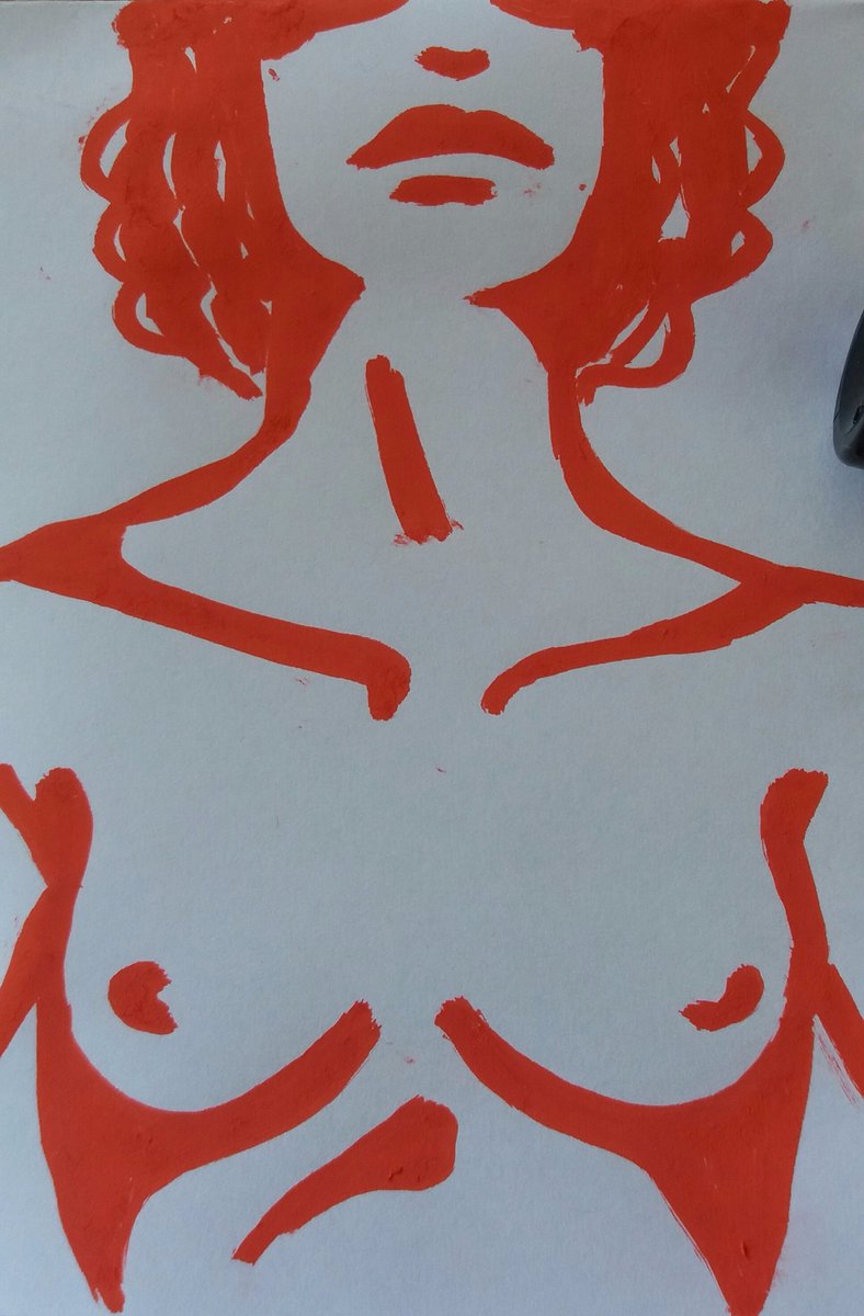SensualArt11's tweet photo. Red means fap!-drawing from imagination 🙂 #SensualArt #erotic #EroticArt #NSFW #nude #Art #fun #drawing #red #marker #sketch #sketchbook #FigureDrawing #tits #nipples #drawingfromimagination https://t.co/Y2FKizVcAS