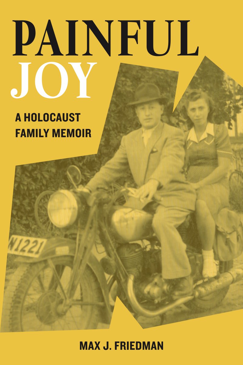 writetomax's tweet photo. Now on https://t.co/70i2frNZOZ, Painful Joy: A Holocaust Family Memoir by Max J. Friedman, a heartwarming and heartbreaking exploration by their son of the complicated relationship between two Holocaust survivors who meet after their liberation and their "painful joys." https://t.co/8wxdiBlUOm