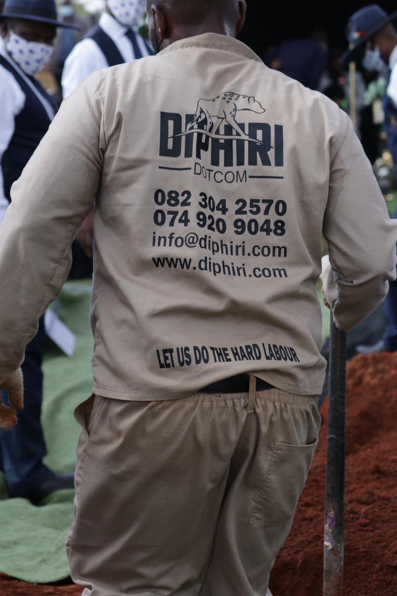 Whatever your labour need, consider it done. 
Become a member today and enjoy peace of mind. For R75 per month we provide:
• Grave closure
• Meal preparation
• Slaughtering
• Washing dishes
• Waste management

diphiri.com
Call/WhatsApp: 0823042570
<a href="/diphiridotcom/">DiphiriDotCom</a>