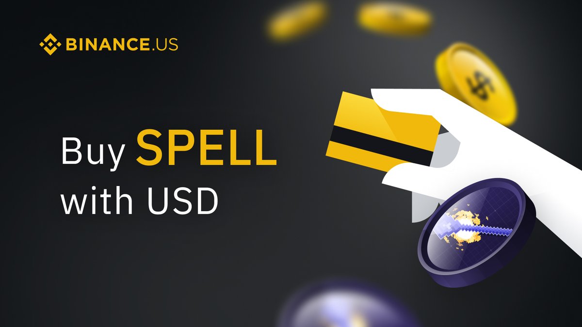 Spell Token $SPELL is now available on our Buy Crypto page! This portal allows customers to conveniently buy, sell and convert many popular cryptocurrencies as well as set recurring buys on a daily, weekly, or monthly basis.

Get started: binance.us/en/buy-sell-cr…