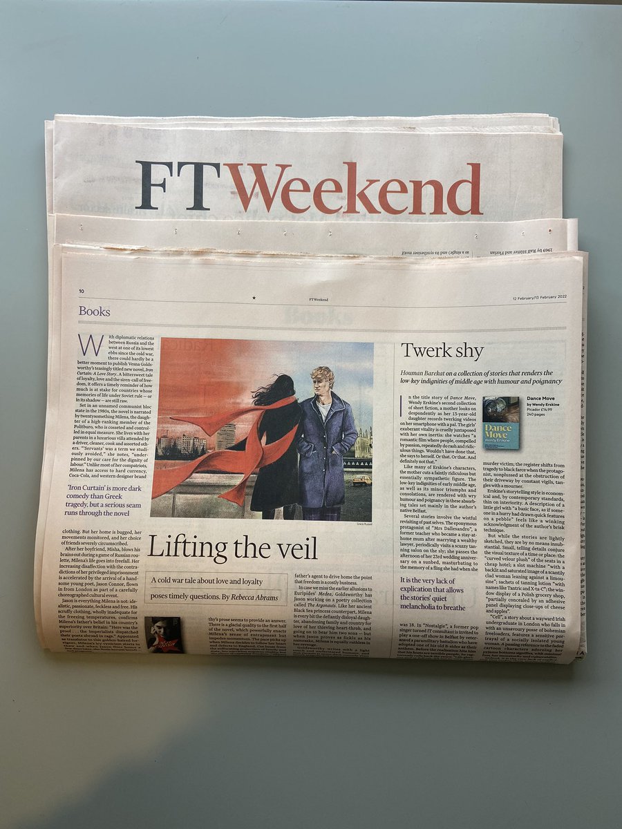 Gracie_25's tweet photo. illustration for @ftweekend 
Accompanying the review of Iron Curtain: A Love Story by Vesna Goldsworthy. Huge thanks to Chris Krage! 
. 
.
.
.
#illustrator #illustration #ft #newspaper #weekendpapers #editorialillustration #editorialillustrator #fiction #russia https://t.co/0TXPDJ71H9