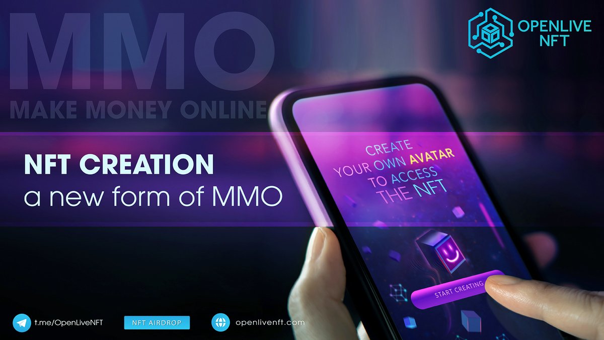 Monbase_global's tweet photo. 🌈 NFT Creation - a new form of MMO
MMO - MAKE MONEY ONLINE
The NFT marketplace ushers in the 5.0 revolution, allowing users to satisfy their passion for creativity and monetize that creativity.
Come to OpenLive NFT - a place where you can sublimate, create, and earn money.
#OPV https://t.co/c2rm2BQ6Ae