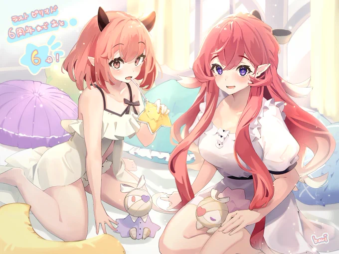 【あと6日】ラスピリ6周年カウントダウン!イラストレーターさんからのここ好きコメントだよっ♪ 『レルムイオナちゃん達、見てて楽しいので好きです。一生懸命頑張ってるけどポンコツな感じが出てくるところが特にいい感じですね!』#ラスピリ #ラスピリここ好き 