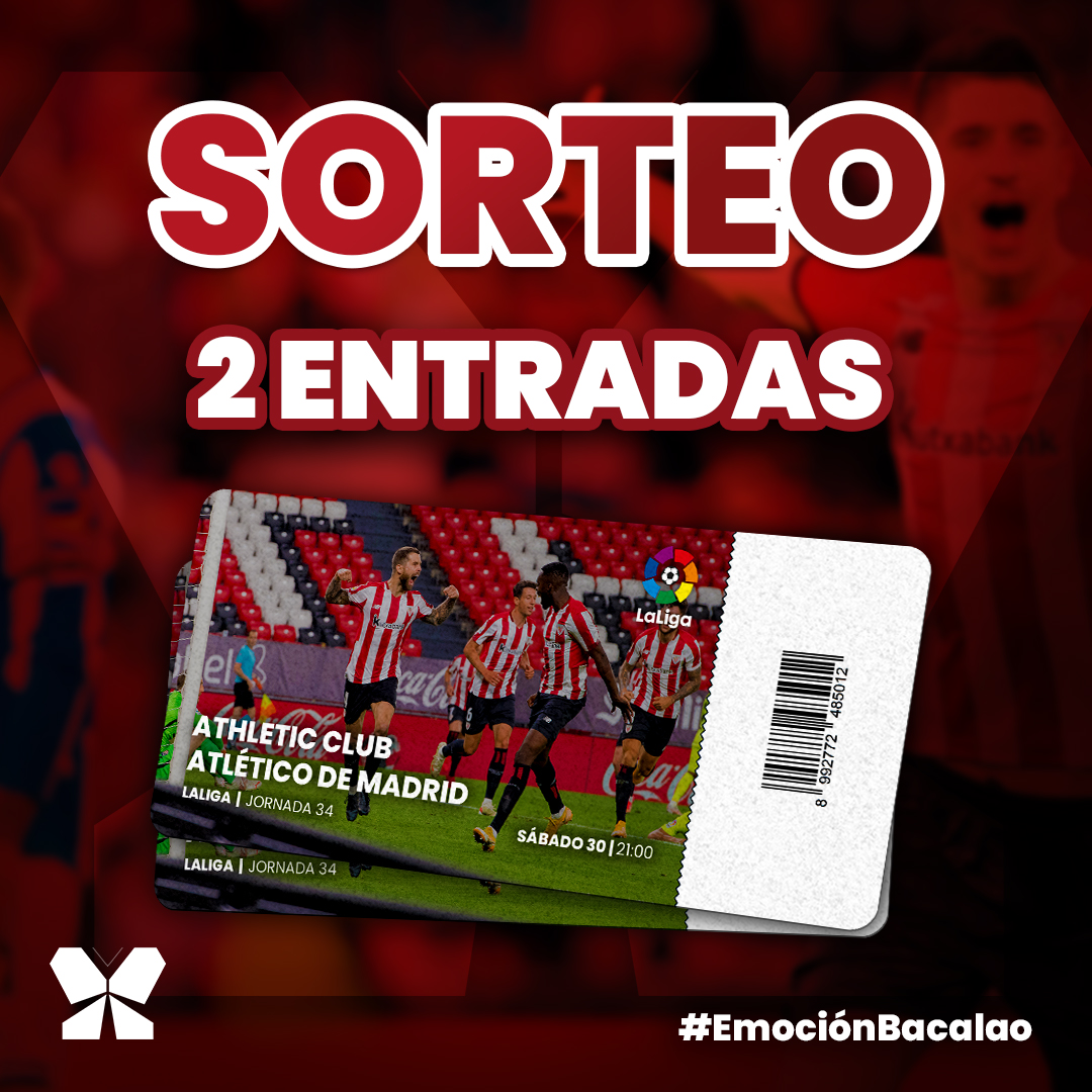 RadioPopular's tweet photo. 𝗦𝗢𝗥𝗧𝗘𝗢

¡Sorteamos 𝟮 𝗲𝗻𝘁𝗿𝗮𝗱𝗮𝘀 para San Mamés!

@AthleticClub 🆚 @Atleti

Requisitos:
1º Seguir a @RadioPopular
2º RT
3º Mencionar a 2 amigos en comentarios

🔻 Hasta el 29/04/2022 a las 16:30
 
🔴⚪ #EmociónBacalao #AthleticClub #AthleticAtleti https://t.co/RTvx9f7cmz