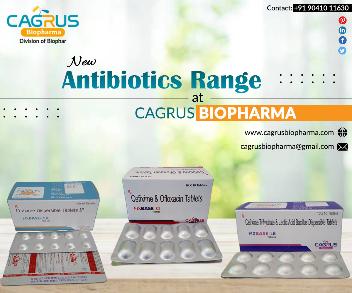 CagrusBiopharma's tweet photo. Connect with Cagrus Biopharma for the best quality Antibiotics Range for PCD Pharma Franchise Business on Monopoly Basis.
Visit: https://t.co/Z3D8fiyl3I
Phone Number:+91 9041011630
Email: cagrusbiopharma@gmail.com
#pcdfranchise #PCDcompany #Pharmafranchise #pharmacompany https://t.co/A3l8AAWB4w