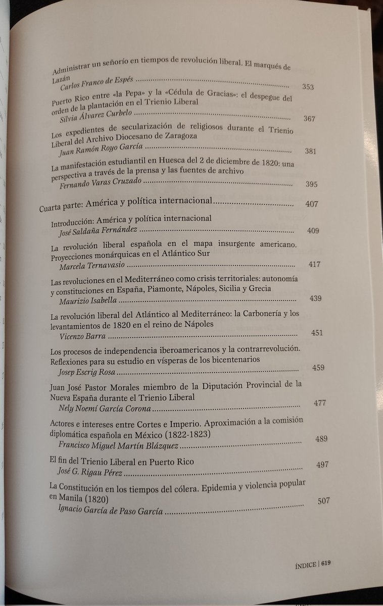 Historia_Social's tweet photo. Recién salido del horno 📘🔥

El Trienio Liberal (1820-1823): balance y perspectivas

Más de cuarenta autores/as analizan el Trienio en España, Europa y América desde la política, la sociedad, el ejército y la cultura https://t.co/1xGcTqsmRi
