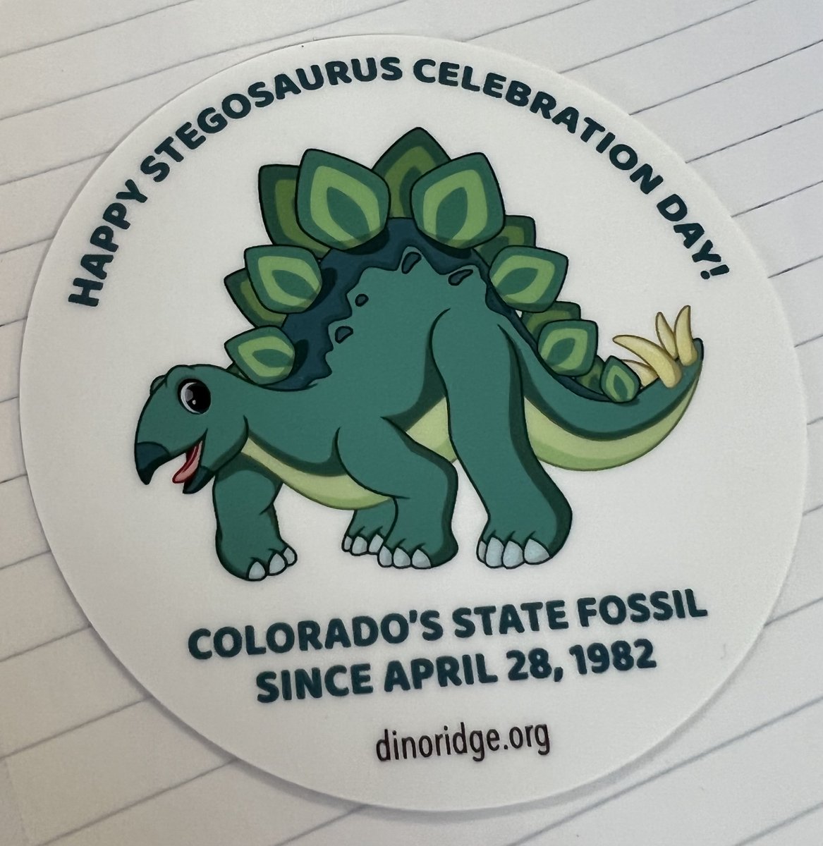 DinosaurRidgeCO's tweet photo. Where were you in 1982? Have a #StegosaurusCelebrationDay today Colorado! #statefossil https://t.co/XJZlAx8mzN