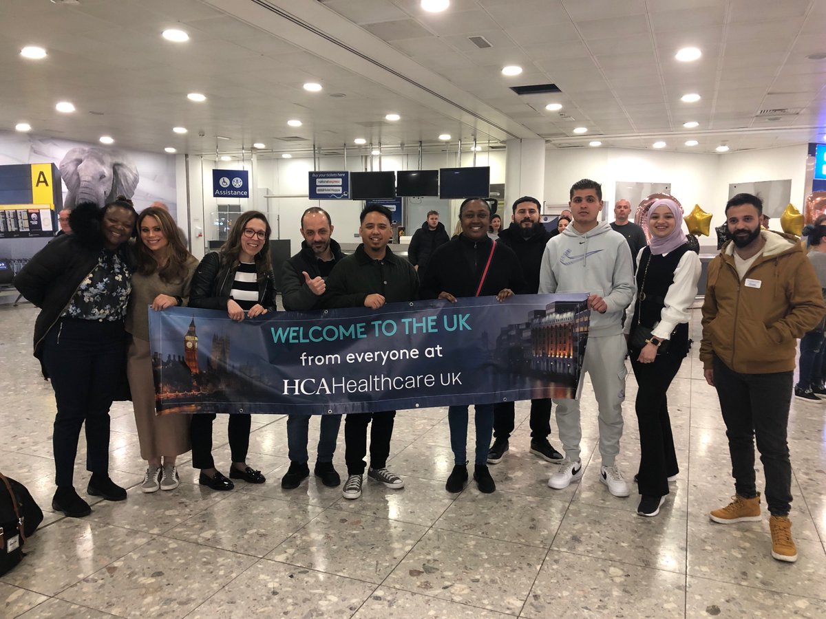 HCA Healthcare UK (@hcahospitalsuk) on Twitter photo Yesterday, we welcomed 8 new colleagues via <a href="/TBBforTalent/">Talent Beyond Boundaries</a>, who have supported us with the recruitment of colleagues who have been forcibly displaced. These colleagues will be working at <a href="/WellingtonHosp/">The Wellington Hospital</a>, <a href="/LondnBridgeHosp/">London Bridge Hospital</a>, <a href="/harleystclinic/">The Harley Street Clinic</a> and <a href="/PGHosp/">The Princess Grace Hospital</a>
Welcome to the HCA UK family! Yesterday, we welcomed 8 new colleagues via <a href="/TBBforTalent/">Talent Beyond Boundaries</a>, who have supported us with the recruitment of colleagues who have been forcibly displaced. These colleagues will be working at <a href="/WellingtonHosp/">The Wellington Hospital</a>, <a href="/LondnBridgeHosp/">London Bridge Hospital</a>, <a href="/harleystclinic/">The Harley Street Clinic</a> and <a href="/PGHosp/">The Princess Grace Hospital</a>
Welcome to the HCA UK family!
