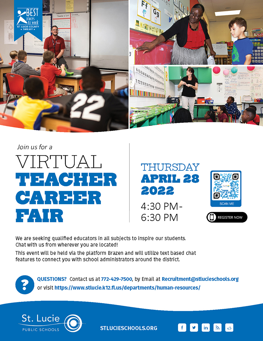 1SLPS's tweet photo. Today is the Day! Join us virtually at 4:30PM for a Career Fair for Teachers! ✨✏ https://t.co/YtT9qov1a3
#hiring #careers #recruiting #lovewhatyoudo #teacherswanted #BestPlace2Work https://t.co/lK8RaftaRt