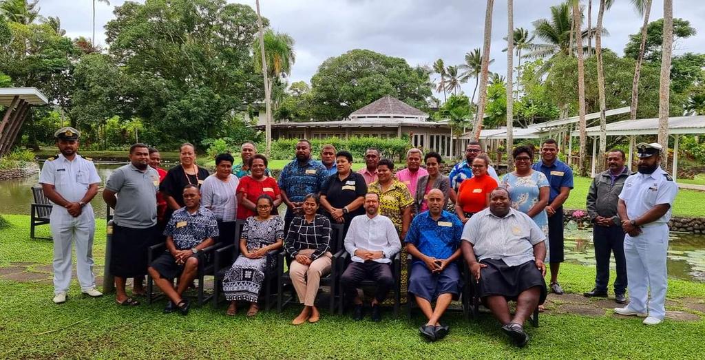 FijiCouncil's tweet photo. @FijiCouncil &amp; @ChildFundAU wkshop aims @ better civmil humanitarian response coordination. Facilitators 4 Day 1 included FCOSS ED, @VaniCatanasiga, @FijiNDMO @AdraFiji. Day 2 will feature @RedRAustralia @CHS_Alliance &amp; @ChildFundAU. Thnx @Rfmf_Media @fiji_force @AustralianFiji! https://t.co/dixahhKxfm