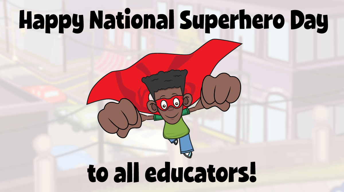 Quaver_Ed's tweet photo. Not all heroes wear capes....Some teach! Special shoutout to all of the incredible educators on #NationalSuperheroDay! 🦸 https://t.co/zIUPd1m786