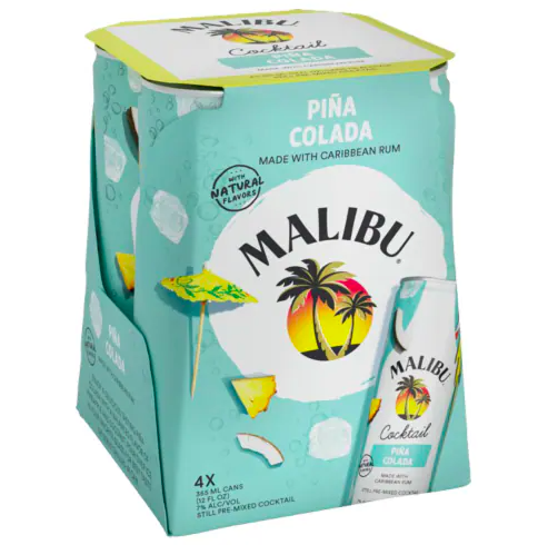 LiquorRaymond's tweet photo. Perfect for your pool parties or good times on the lake, Malibu Cocktail 4x12oz cans are only $10.99. Available in several flavors including pina colada and watermelon mojito; try them all!  #Malibu #FunintheSun https://t.co/UNtkMCXDFq