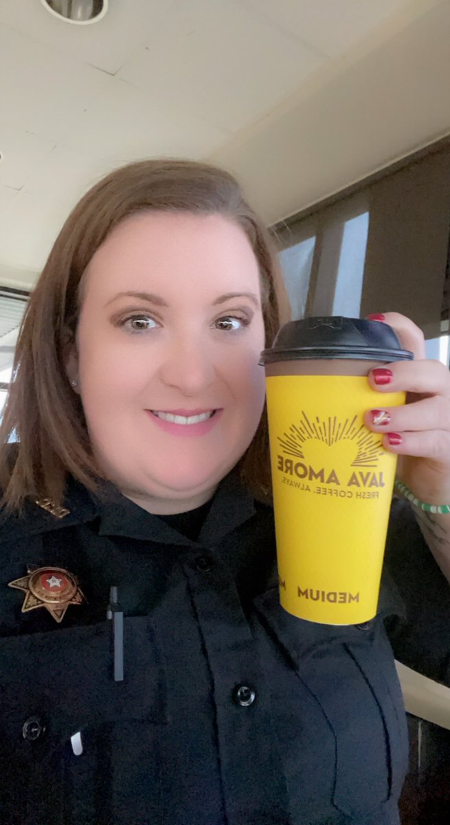 crazysoonersfan's tweet photo. Needed some good coffee to get my shift started! Thanks @LovesTravelStop and @GabeIkard for always telling me about the great Java Amore on @OK_Breakdown !!! #needcaffeineplease #mrsniceofficer #butfirst #javaamore https://t.co/zYAKSTeTog