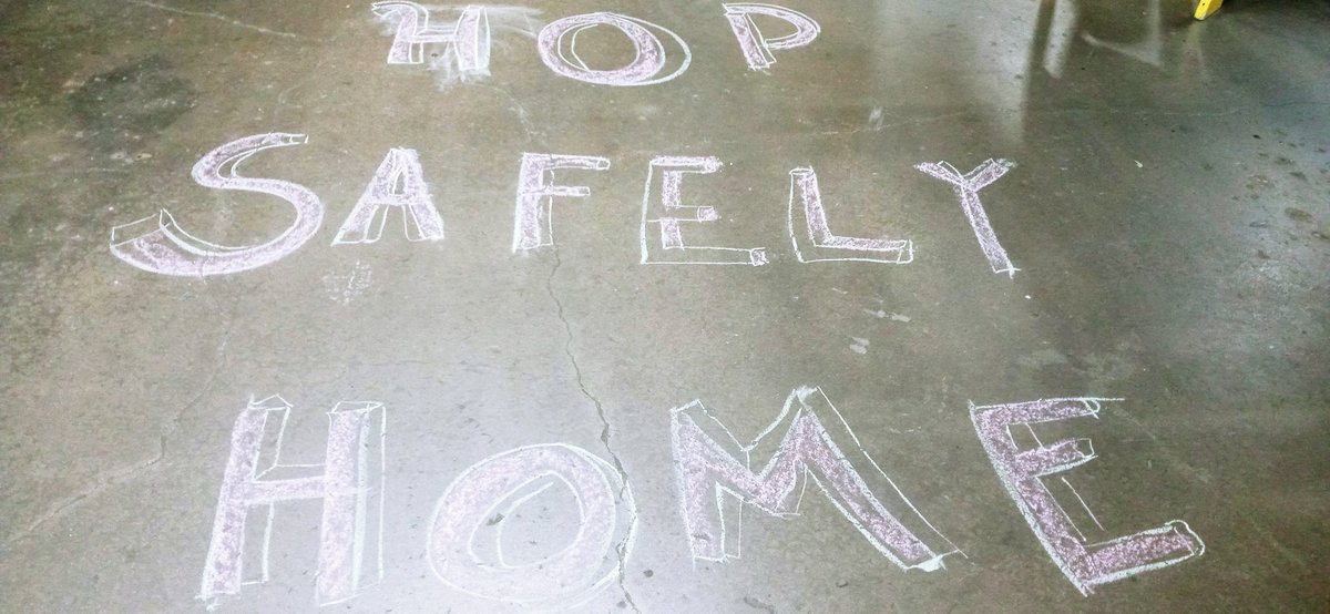 DriverMesquite's tweet photo. Richardson Center guard gate activity! Tier 3 hopscotch! Can you hop yourself home safely? Answer questions to win! #NoTier3 #SafetyDriven @_Mesquite4200 @Garcia_Raphael1 @TerriGates12 https://t.co/7yycLQeIur