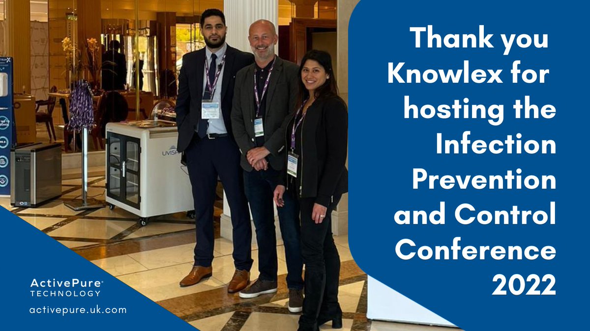 activepureuk's tweet image. A big thank you to @KnowlexUK &amp;amp; those that we spoke to over the 2-day conference. We made some great connections &amp;amp; received huge amounts of positive feedback from people looking for future-proof air &amp;amp; surface sanitising technology. #ActivePure #IPC22 #FreshAirNHS