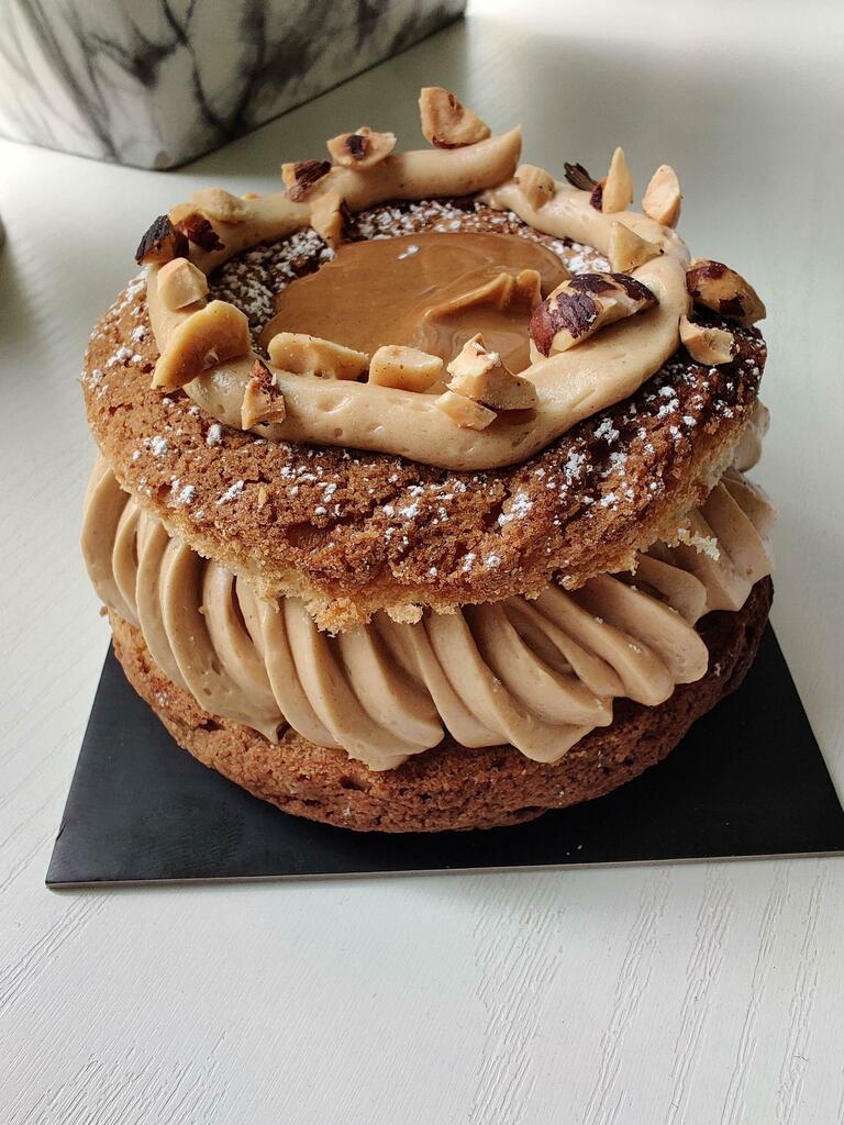 thebrillkitchen's tweet photo. "[OC] Hazelnut Paris Brest." by: Fluffy_Munchkin 🍔 Get a free sample of my toaster oven recipe eBook: https://t.co/mmqyEc2DlU https://t.co/A8uNDSWM5F