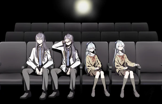 #ふつまひ のお二人による「シネマ」歌ってみた動画のイラストお手伝いいたしました…!光栄……!
歌も動画もめちゃくちゃ最高なので絶対見てください!!🎦

シネマ / 長尾景 × 雪城眞尋 (cover) https://t.co/HcGCopCCSg 